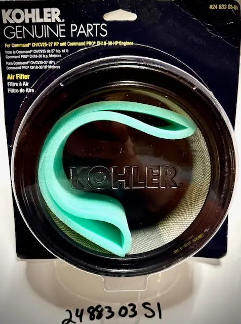 Kohler Air Filter Pre-Cleaner Kit, 24 883 03-S1 1