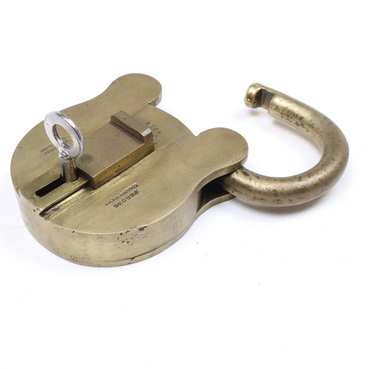 Old Two Squirrels Large Brass Padlock 2