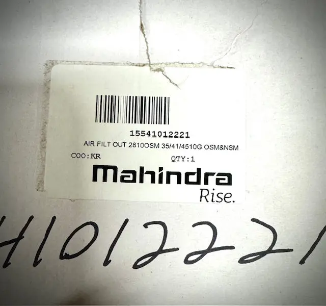 Mahindra Air Cleaner Filter Element, 15541012221 1
