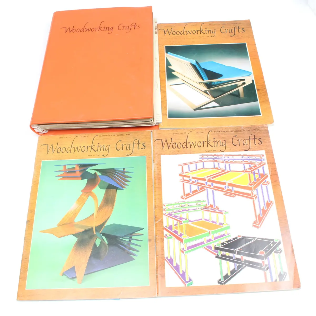 Old Woodworking Crafts Magazines Inc. First Issue C.1980'S 1