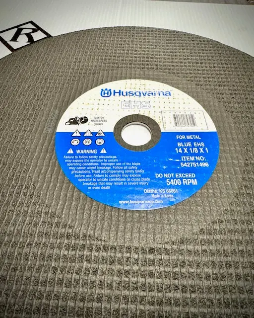 Husqvarna Metal Cutting Blade, 14" X 1", 542751496 1