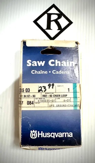 Husqvarna 28" Replacement Chain, H82-93 3/8, .050, 501846793 1
