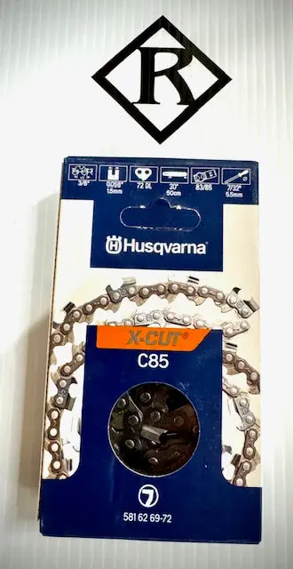 Husqvarna 20" Replacement Chain, C85 3/8 .058 72Dl, 581626972 1