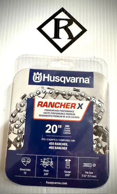 Husqvarna 20" Replacement Chain, H80-72 3/8 .050, 531300441 1