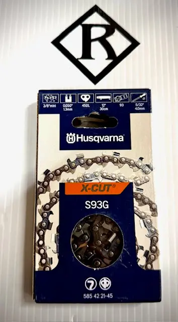Husqvarna 12" Replacement Chain, S93g 3/8 .050 45Dl, 585422145 1