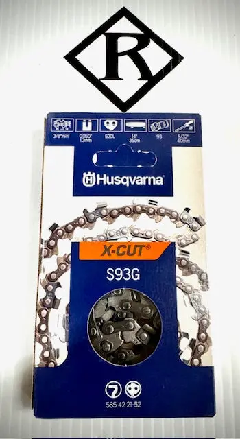 Husqvarna 14" Replacement Chain, S93g 3/8 .050 52Dl, 585422152 1