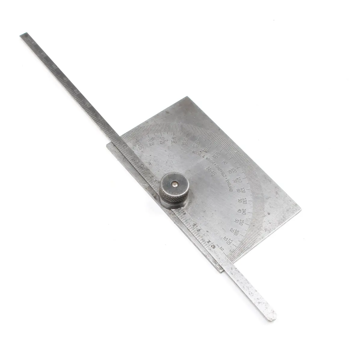 Sold - Moore & Wright Protractor Depth Gauge No. 45 1