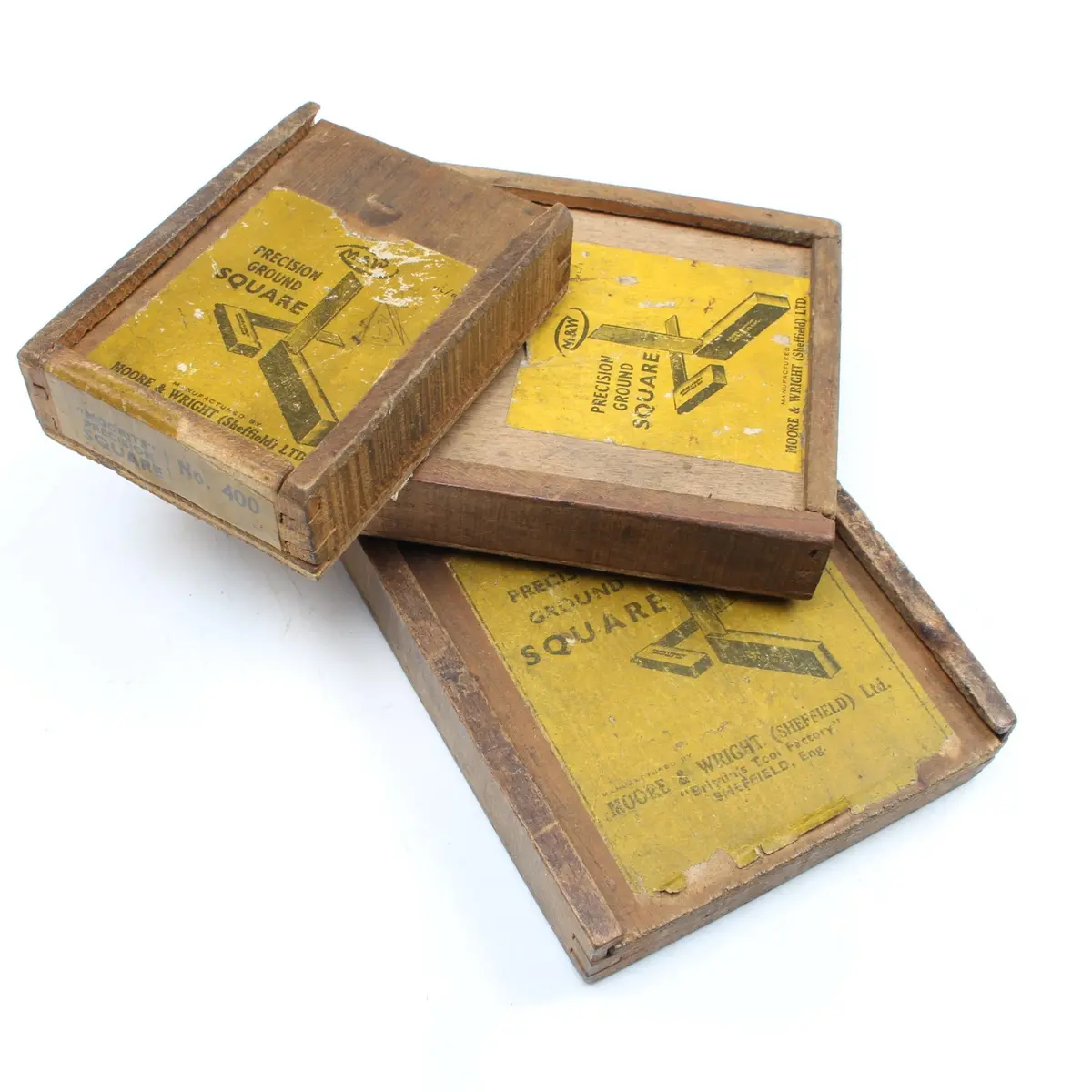 Sold - Moore & Wright Precision Squares No 400 - 2", 3", 4" 1