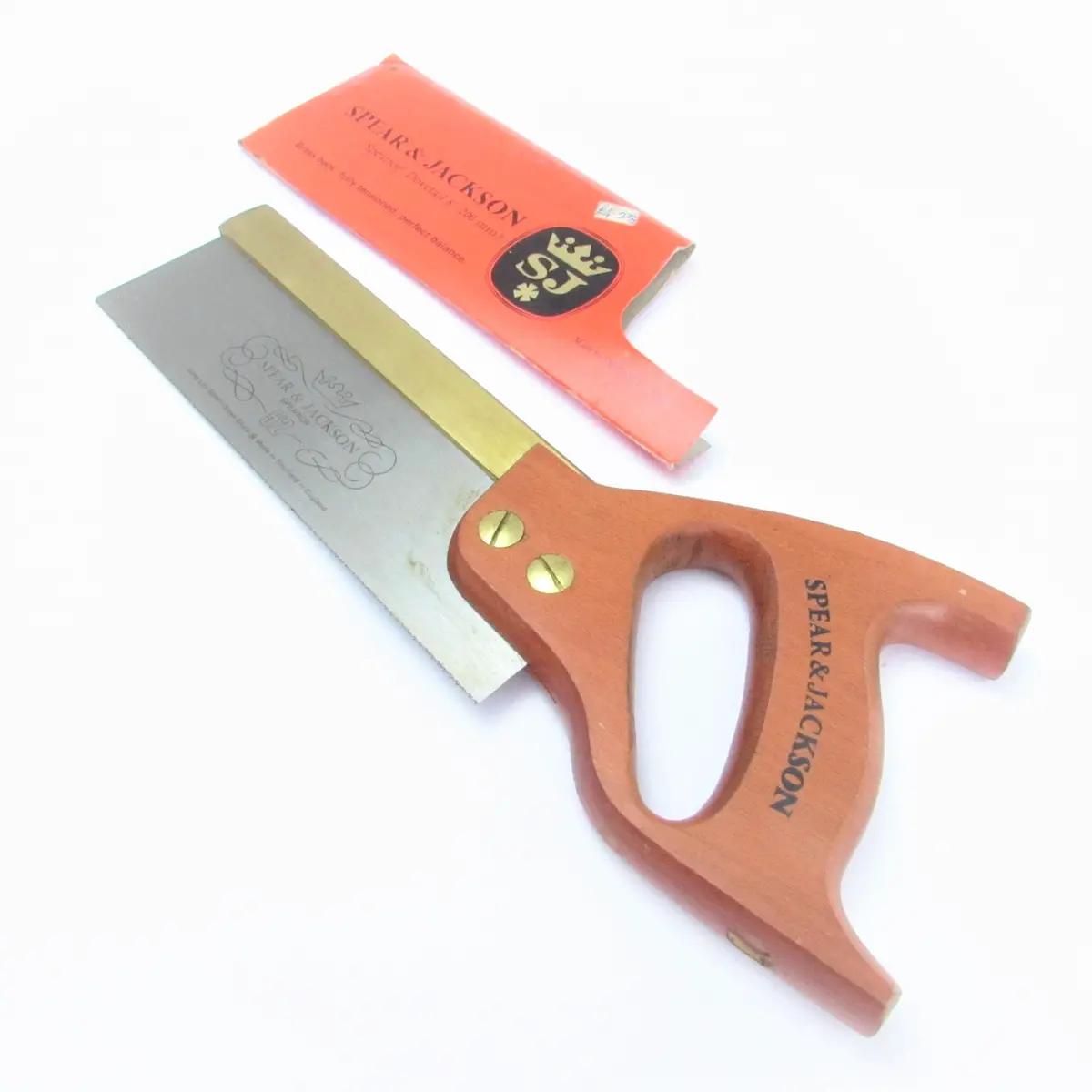Sold - Spear And Jackson Dovetail Saw No. 52- 21Tpi - 8" (Beech) 1