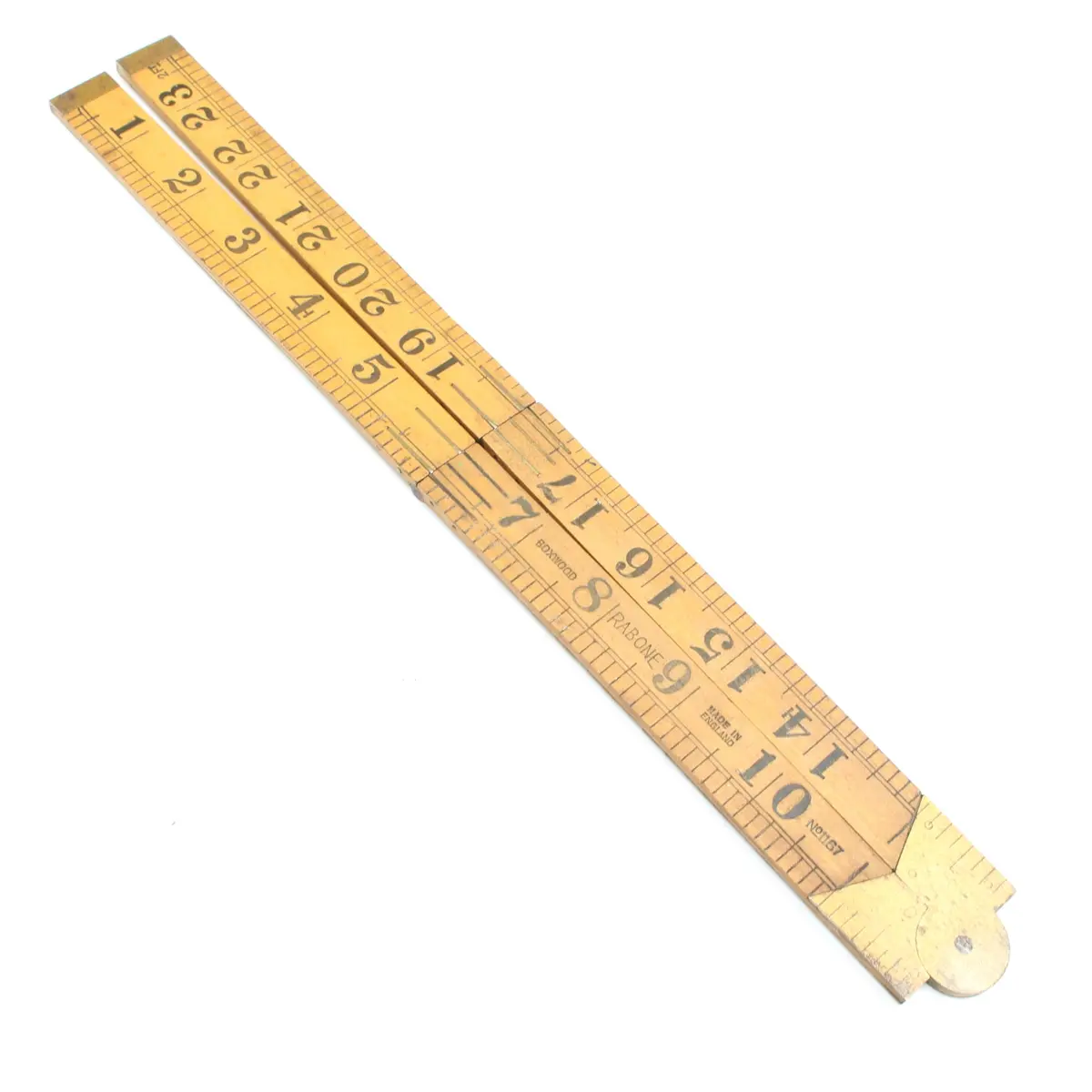 Rabone Wooden Folding Rule - No. 1167 - 24" (Boxwood) 1