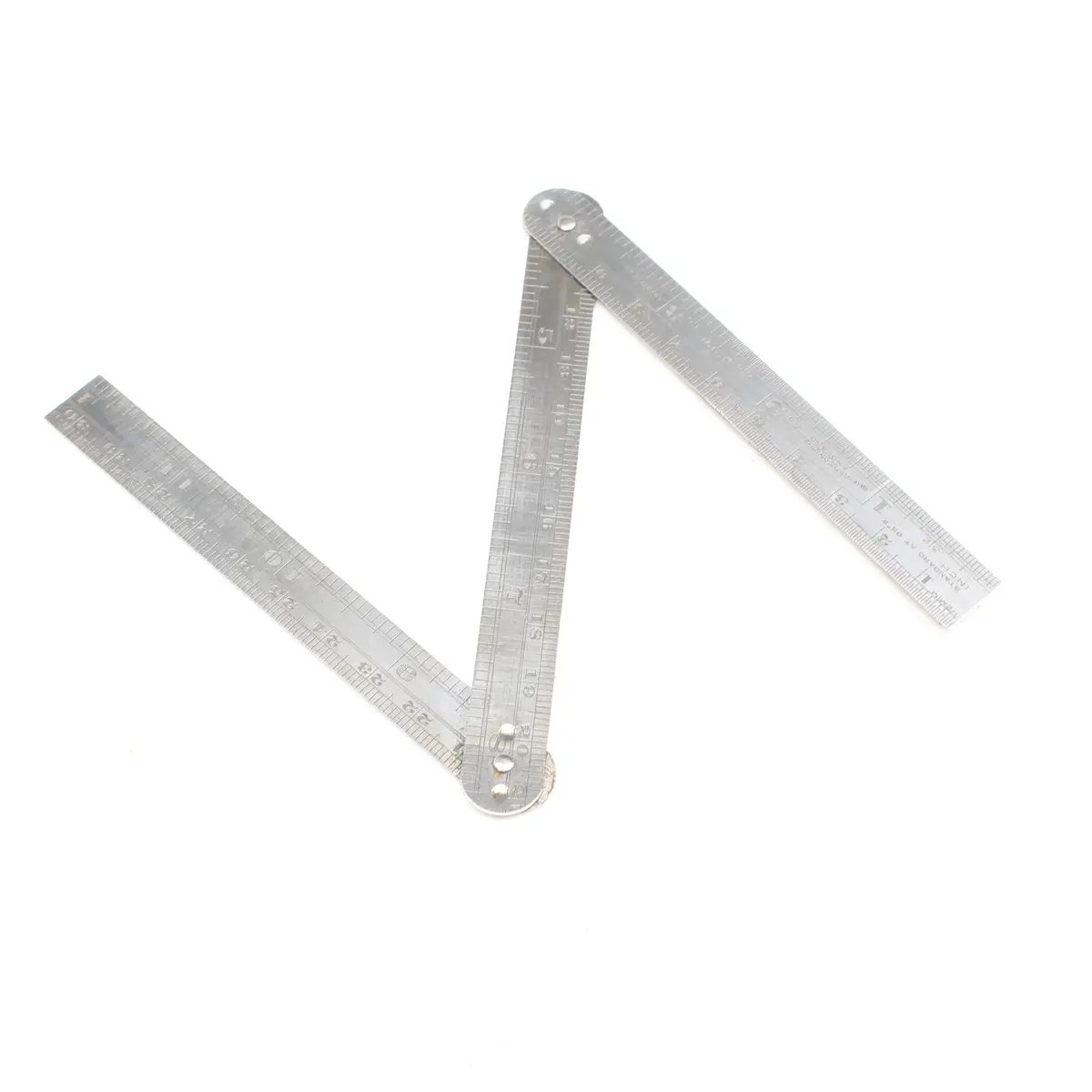 Old Chesterman Folding Zig-Zag Steel Rule - No 891 - 12" 1