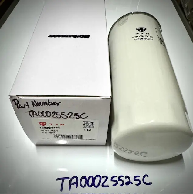 Tym Hydraulic Oil Filter, Ta00025525c 1
