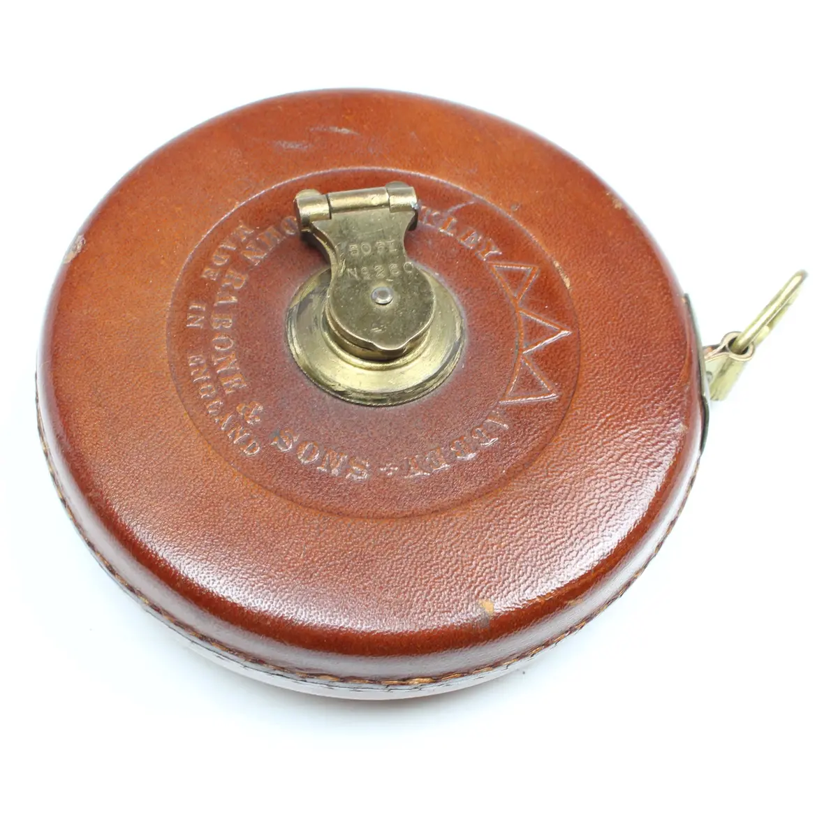 Sold - Hockley Abbey John Rabone Tape Measure No. 260 - 50Ft 1