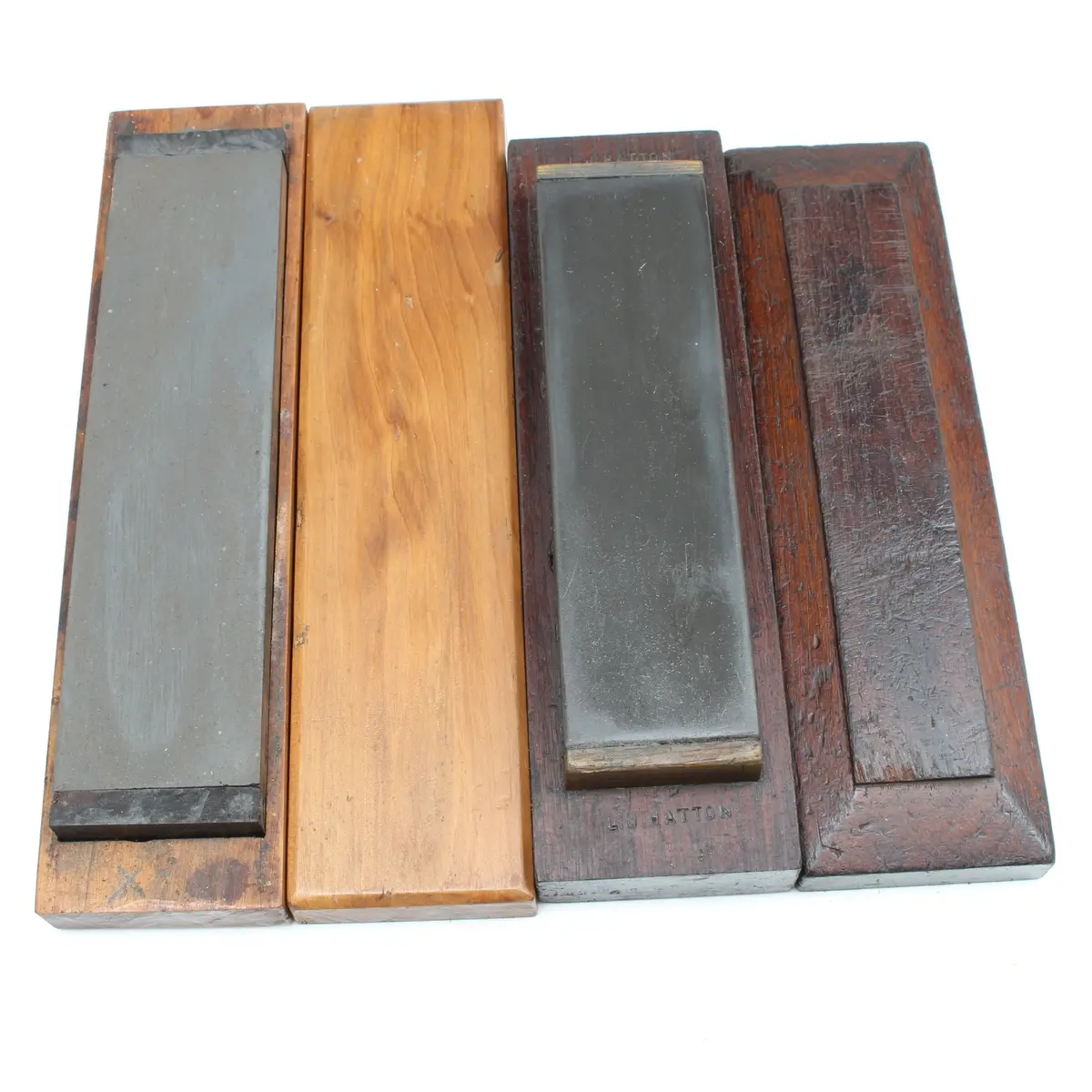 2X Boxed Oilstone Sharpening Stones - Medium & Fine 1