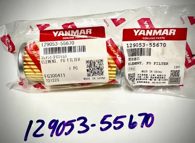Tym Yanmar  Fuel Filter Element, 129053-55670 1