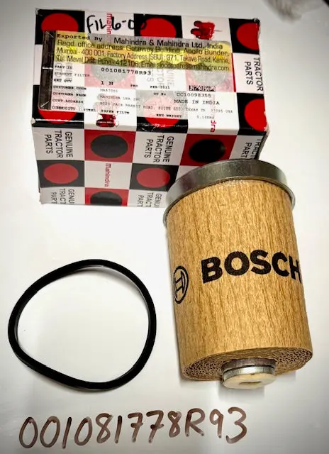 Mahindra Secondary Fuel Filter Element, 001081778R93 1