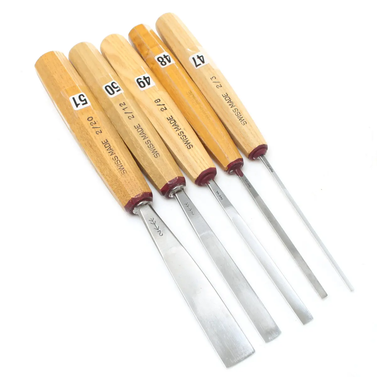 Sold - 5X Pfeil Wood Carving Gouges - Series 2 (Ash) 1