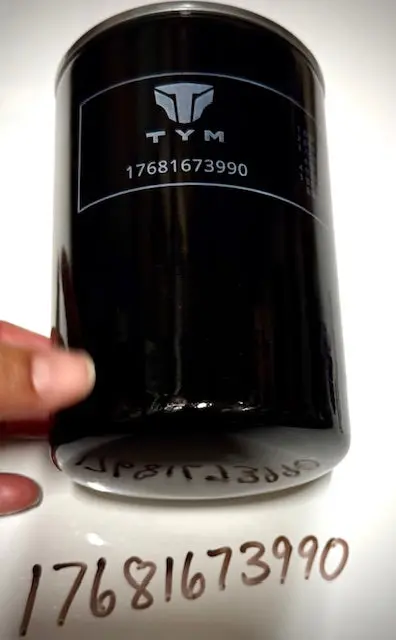 Tym Oil Filter Cartridge, 17681673990 1