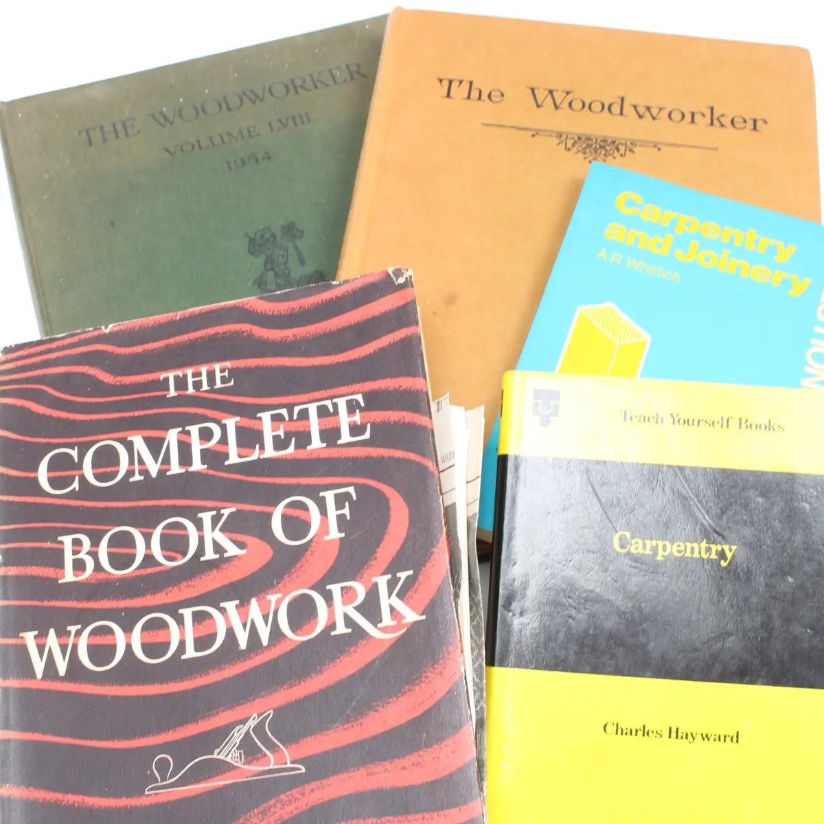 5X Old Woodwork, Woodworker And Carpentry Books 1