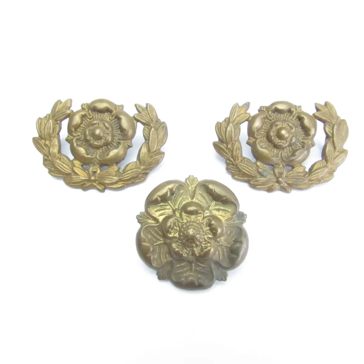 3X Rose Military Badges 1