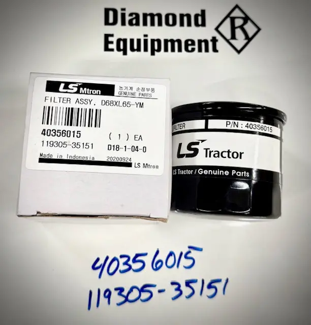 Ls Tractor Oil Filter Assembly, D68xl65-Ym, 40356015 1