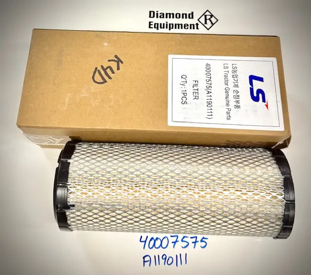 Ls Tractor Primary Element Filter, A1190111, 40007575 1