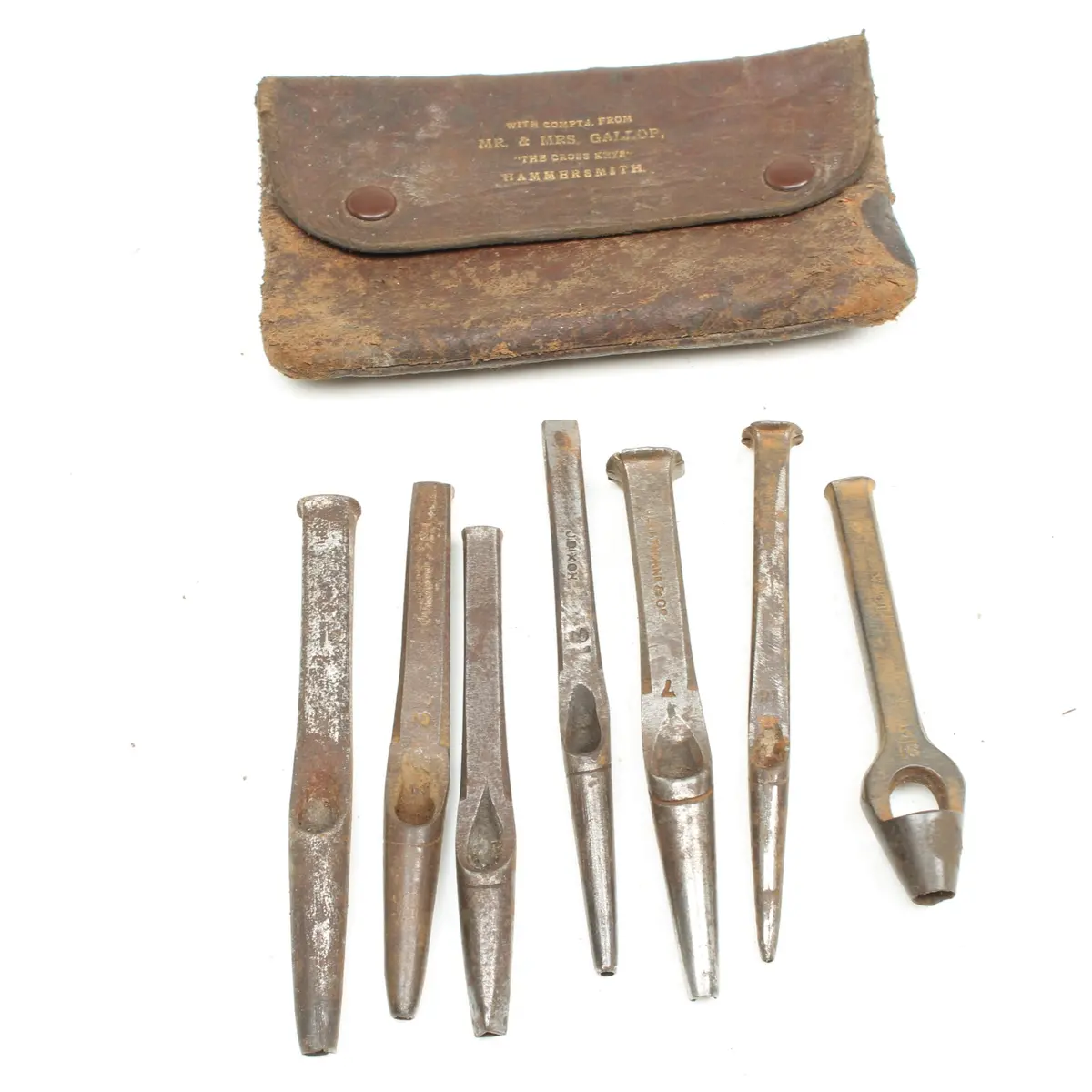 Mr & Mrs Gallop (Hammersmith) Leather-Workers Punches (Display) 1