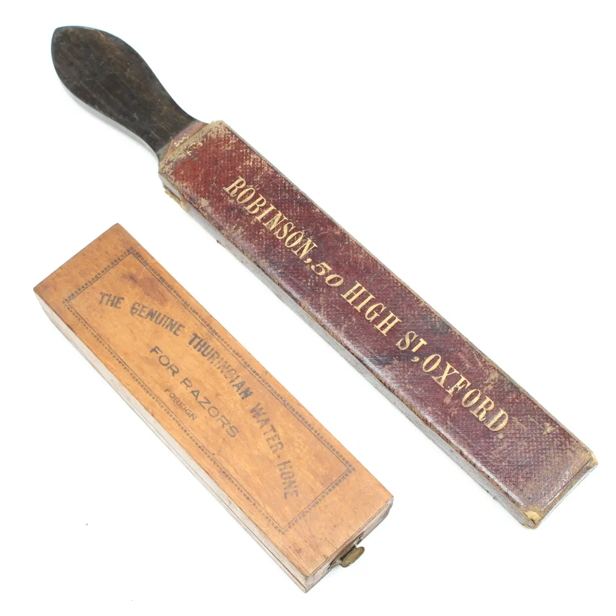Old Oxford Strop & The Celebrated Water Razor Hone Sharpening Stone 1