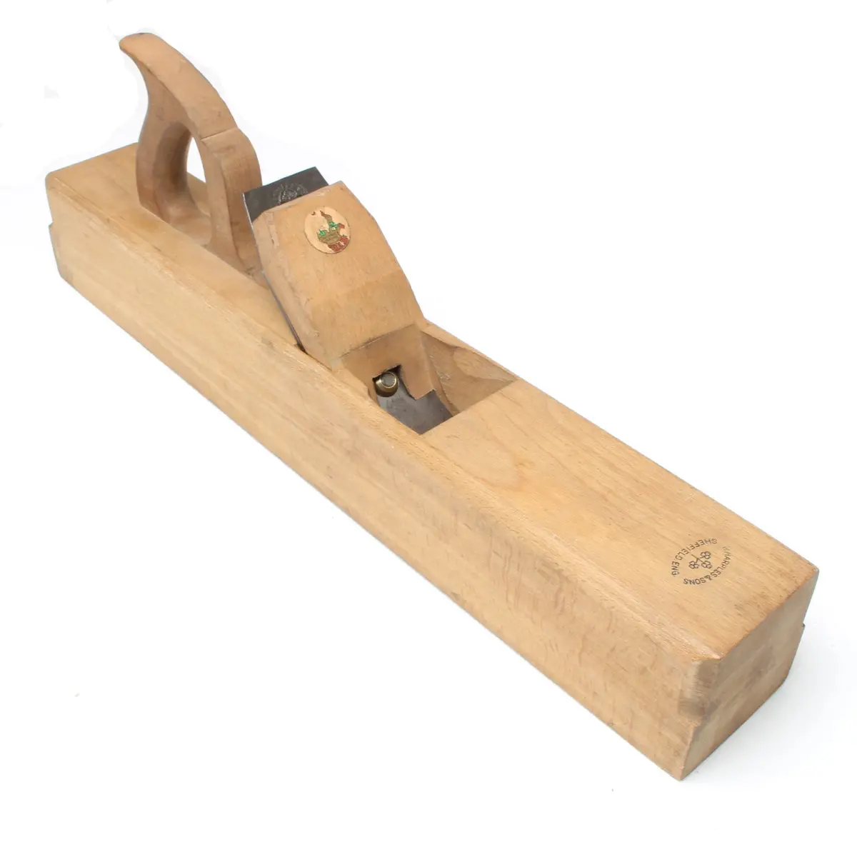 Sold - Old Wooden Marples Jointer Plane - 22" (Beech) 1
