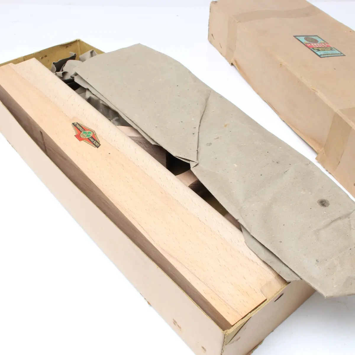 Sold - Old Wooden Marples Jointer Plane - 22" (Beech) 2