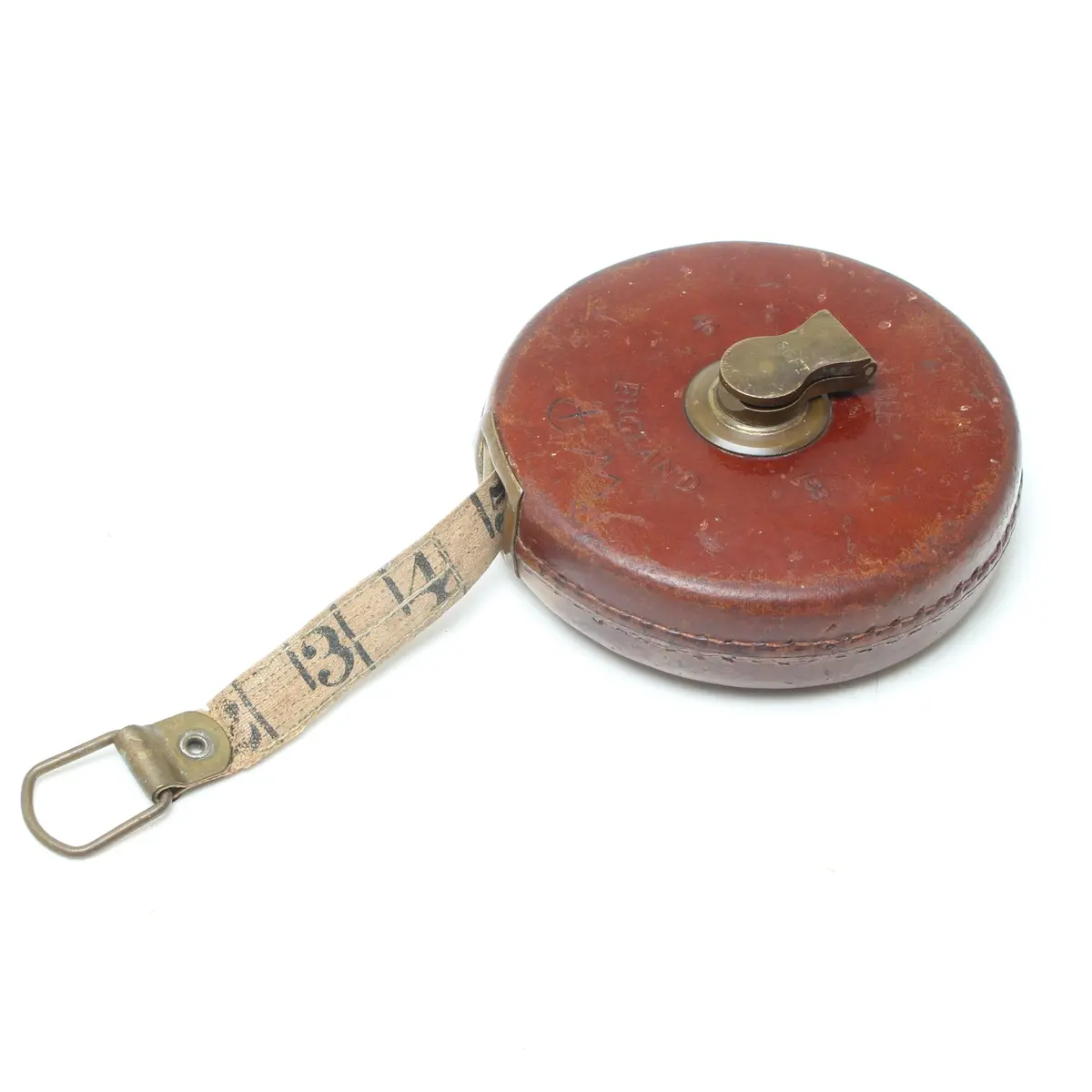Treble Leather Tape Measure No. 1534 - 50Ft 1