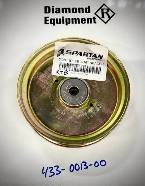 Spartan Idler Pulley Assembly, 5 3/4", 7/16" Spacer, 433-0013-00 1