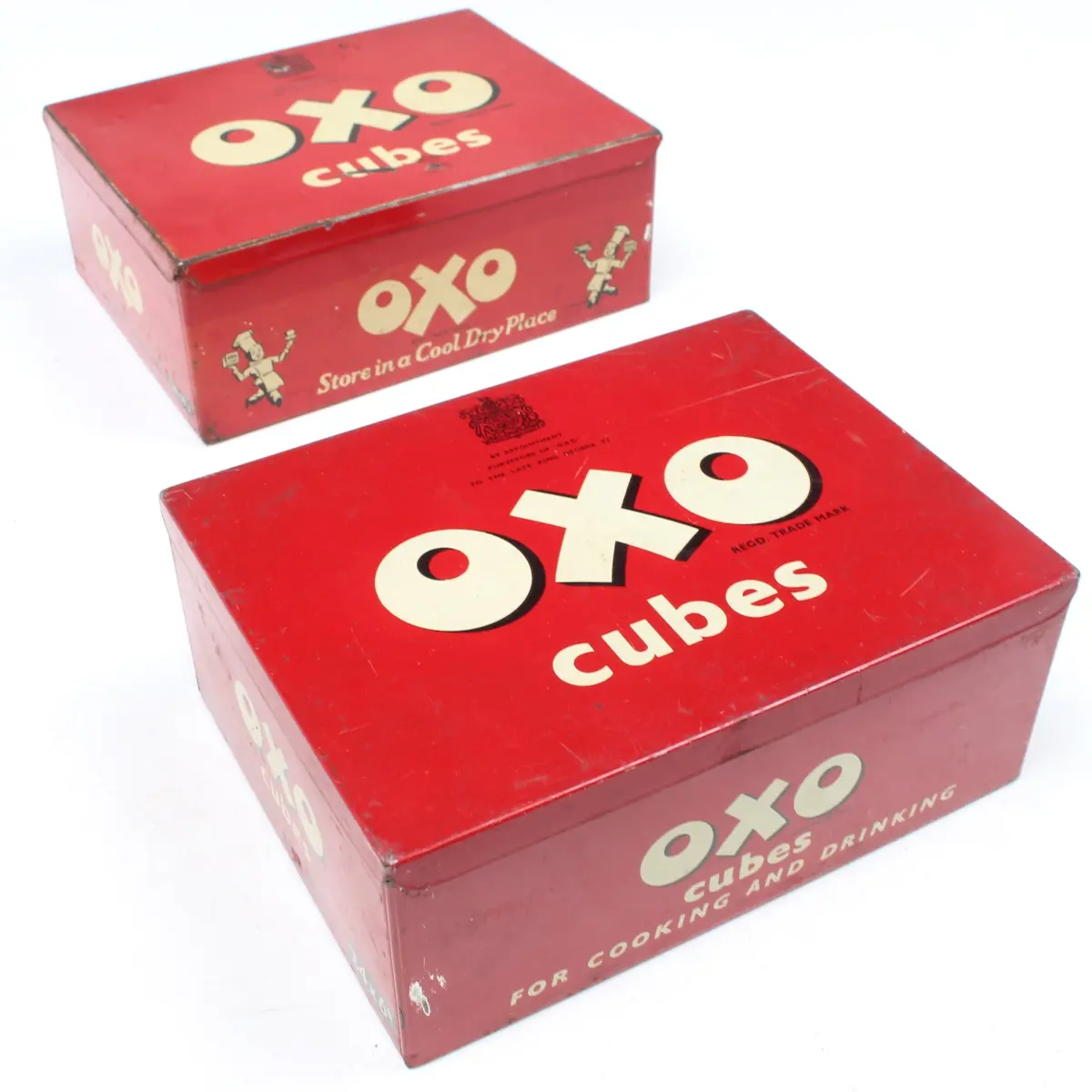 Sold - 2X Vintage Oxo Tins 1