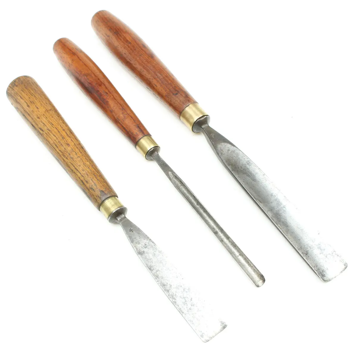 3X Addis Wood Carving Tools (Ash, Mahogany) 1