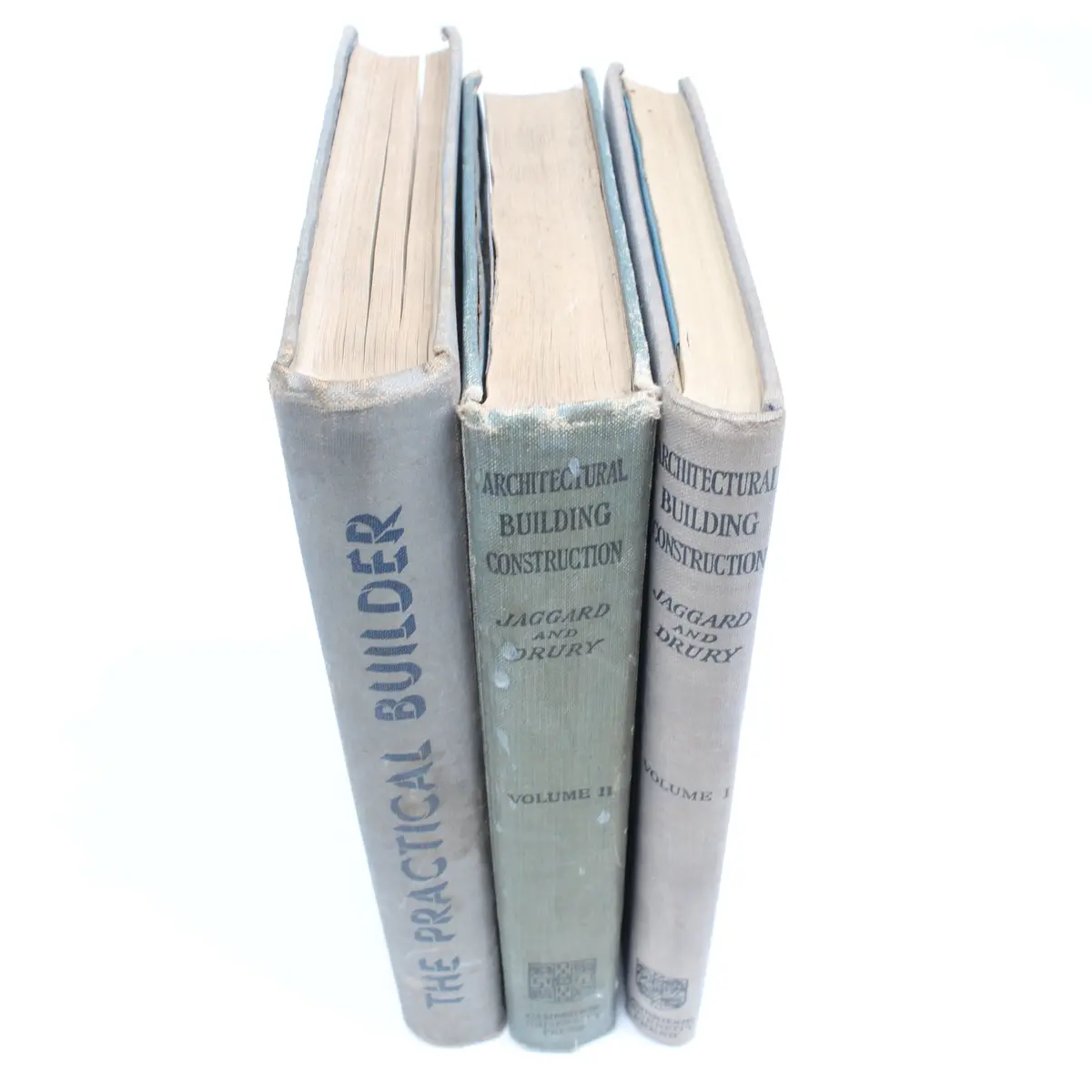 3X Old Building Builder Construction Books 1