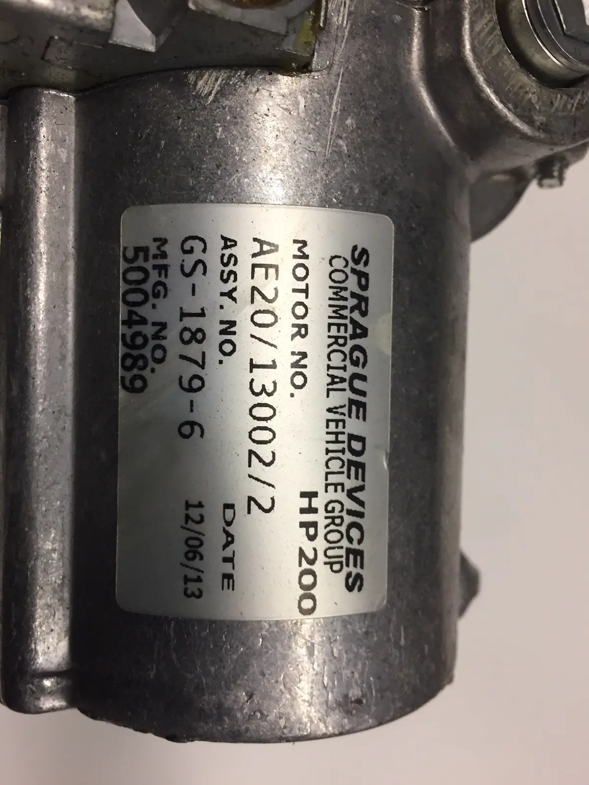 Ae20/13002/2 Wiper Motor (Motor Only) 1