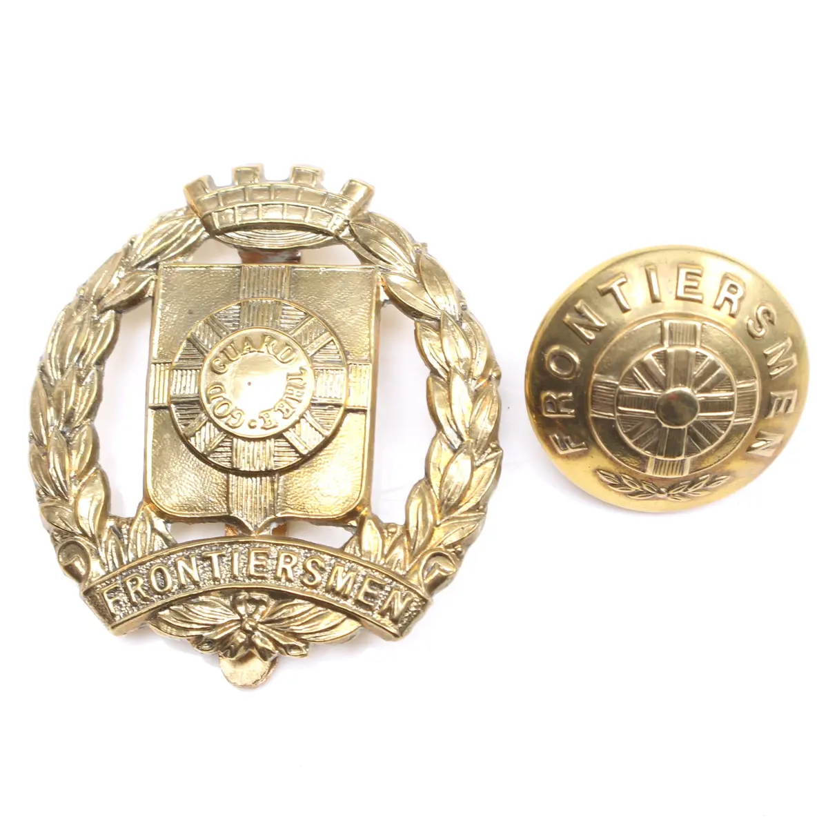 Frontiersmen Cap Badge & Button 1