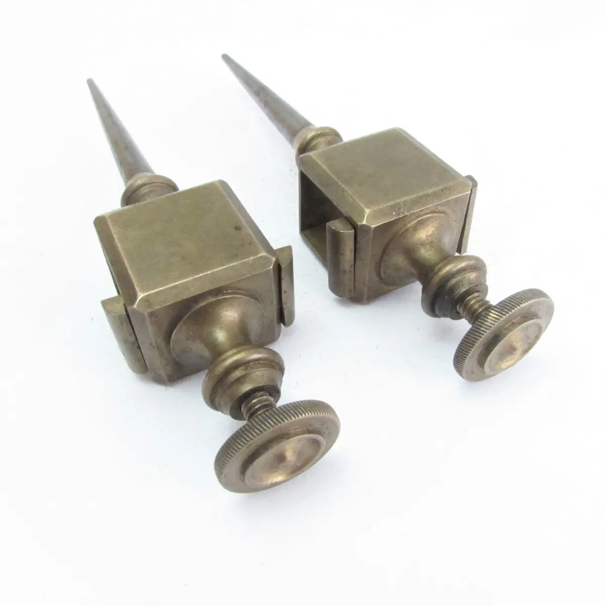 Sold - Large Old Brass Trammel Points 1