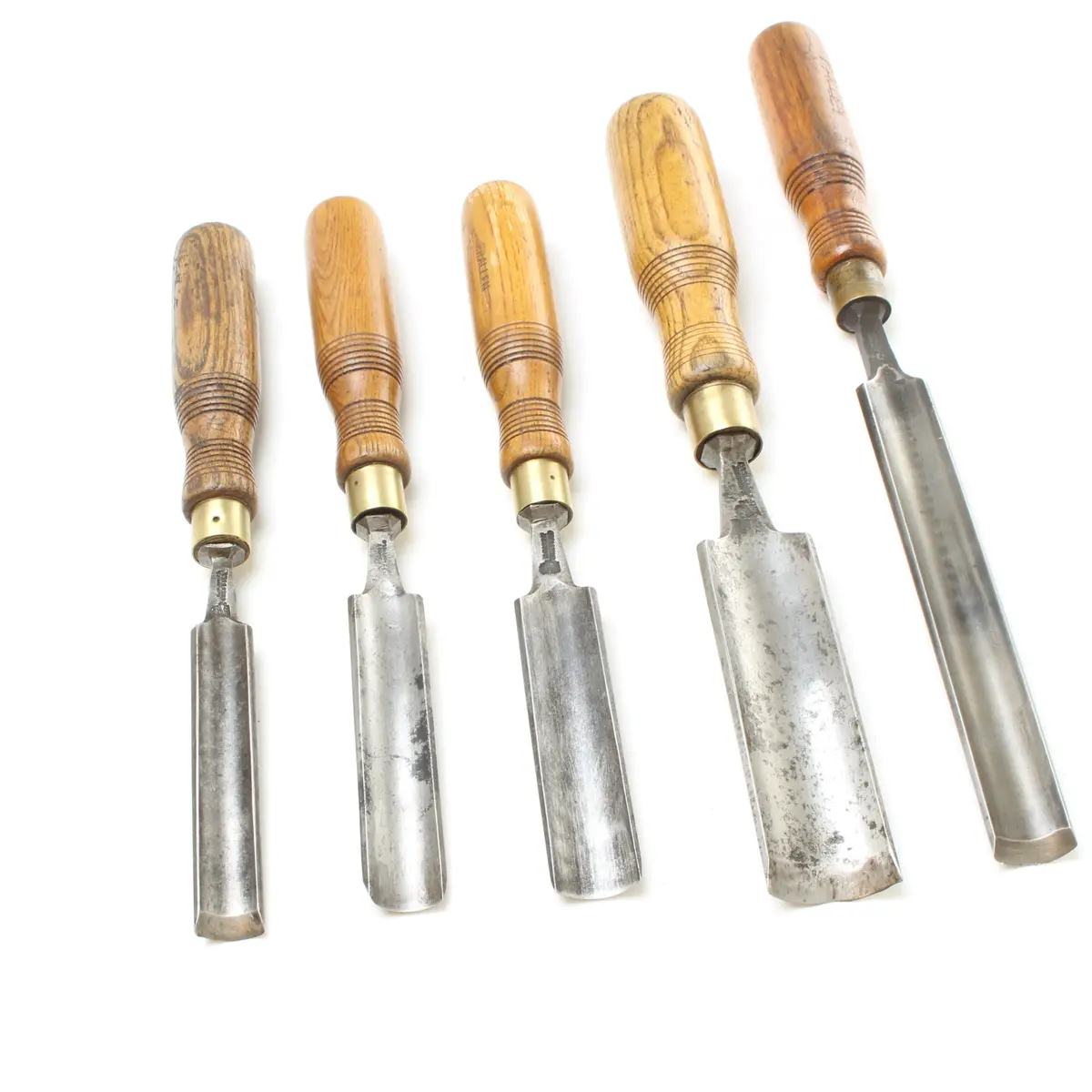 5X Old Sorby Woodwork Gouges (Ash) 1
