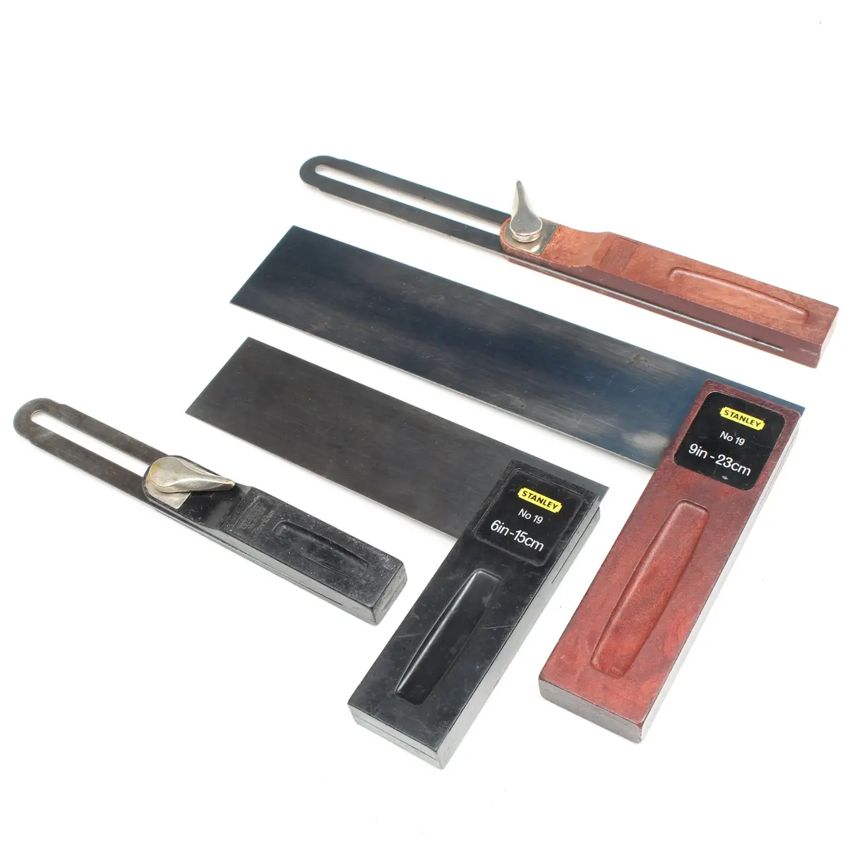Old Stanley Try Squares & Old Stanley Sliding Bevels 1