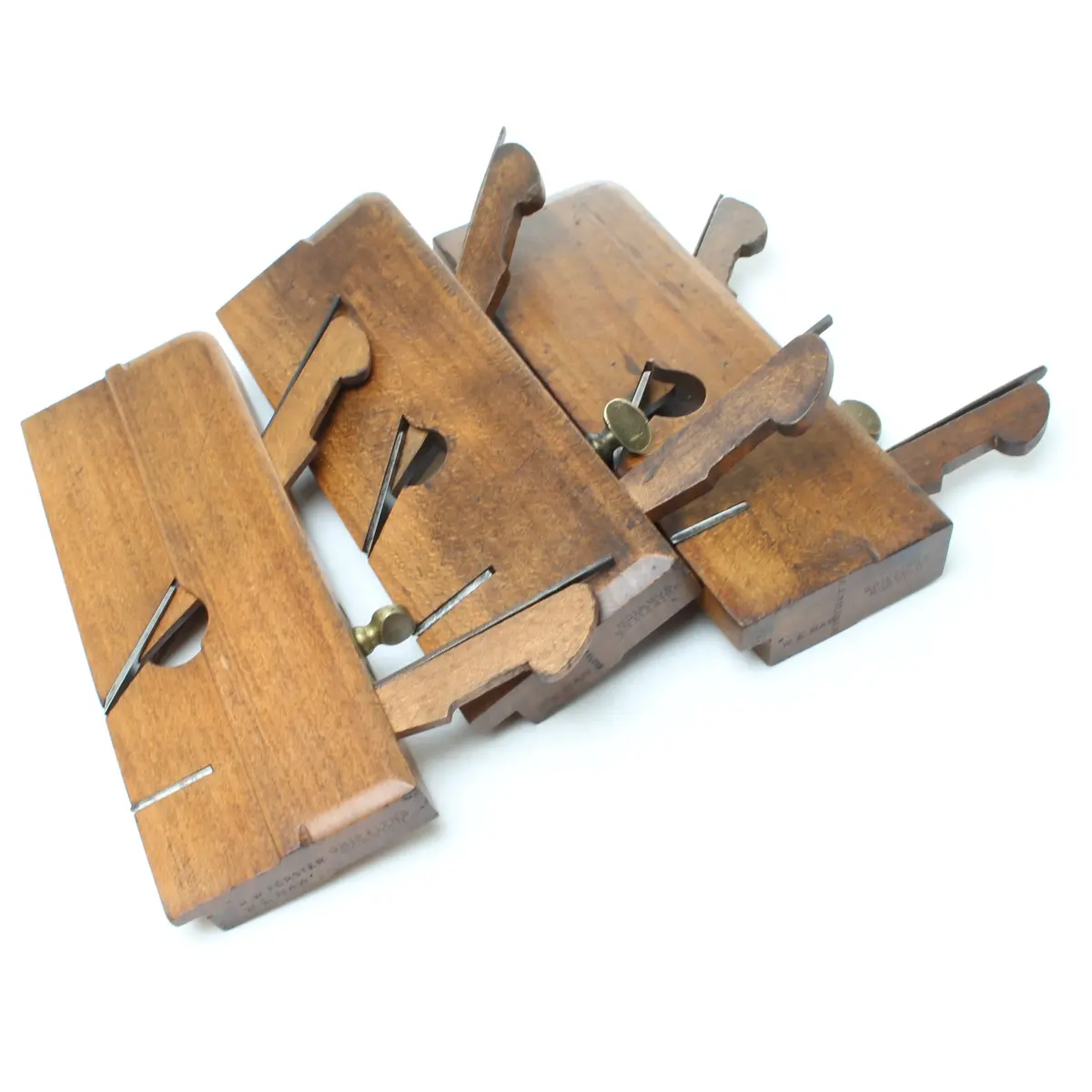 Sold - 3X Griffiths Wooden Dado Planes - 1/4", 1/2", 5/8" (Beech) 1