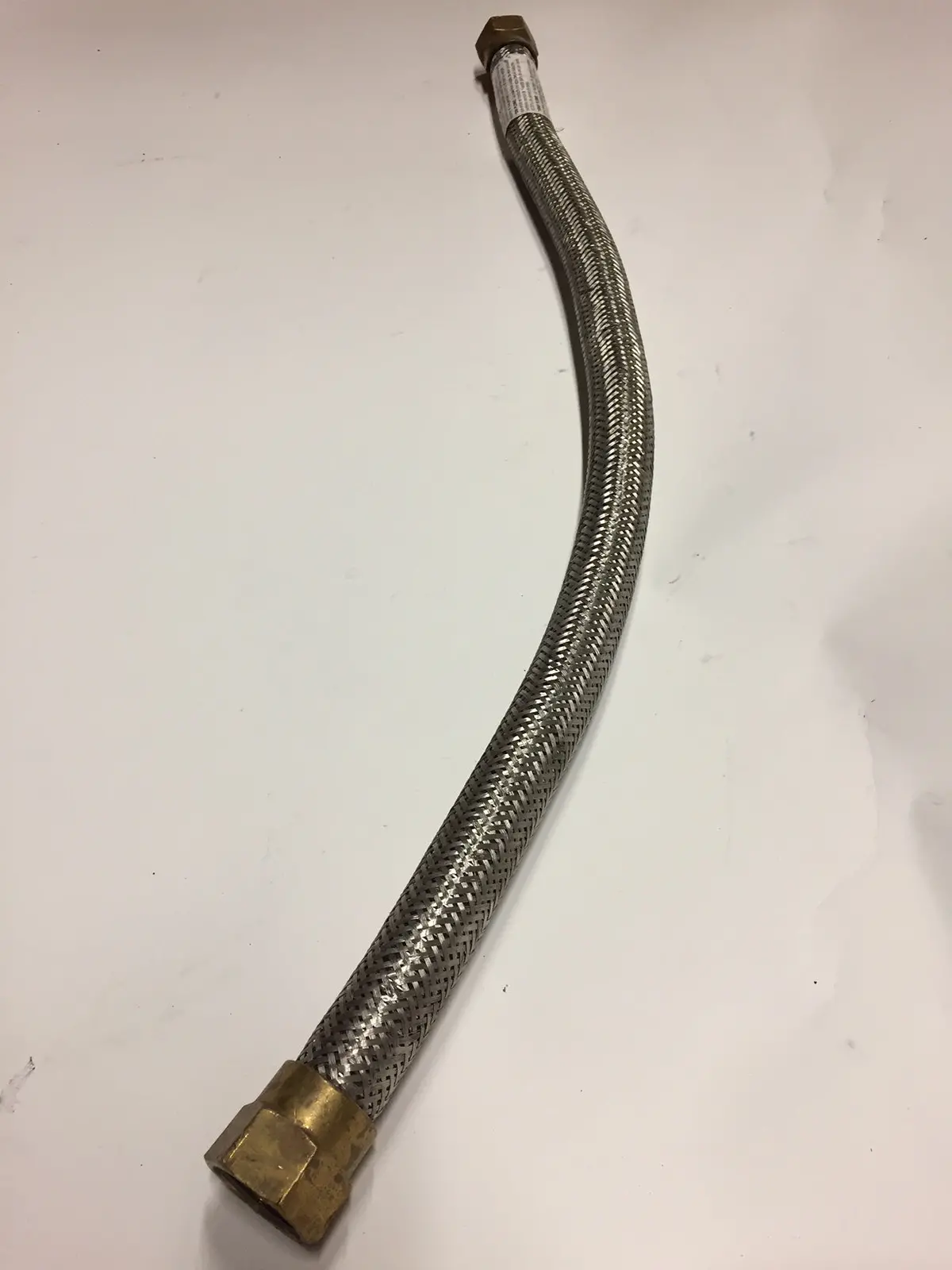 Used 1 3/8" X 34", Straight Ends Braided Hose With Fittings Hose 1