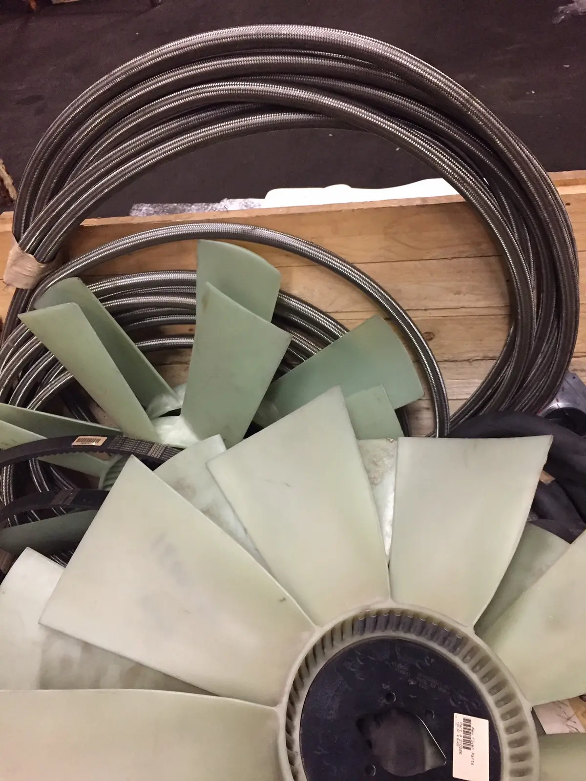 3/4" Steel Braided Coolant Hose 1