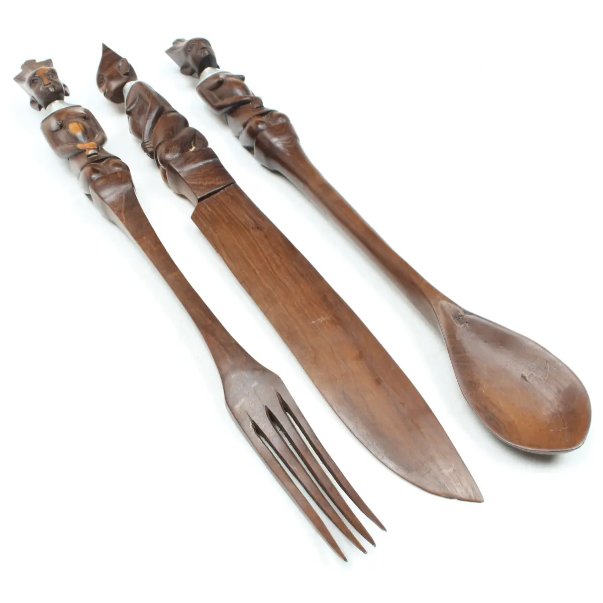 Wooden Tribal Ornamental Cutlery - Uk Only 1