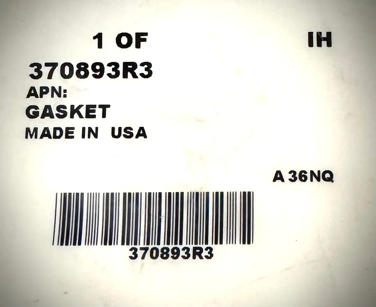 Gasket, 370893R3 1