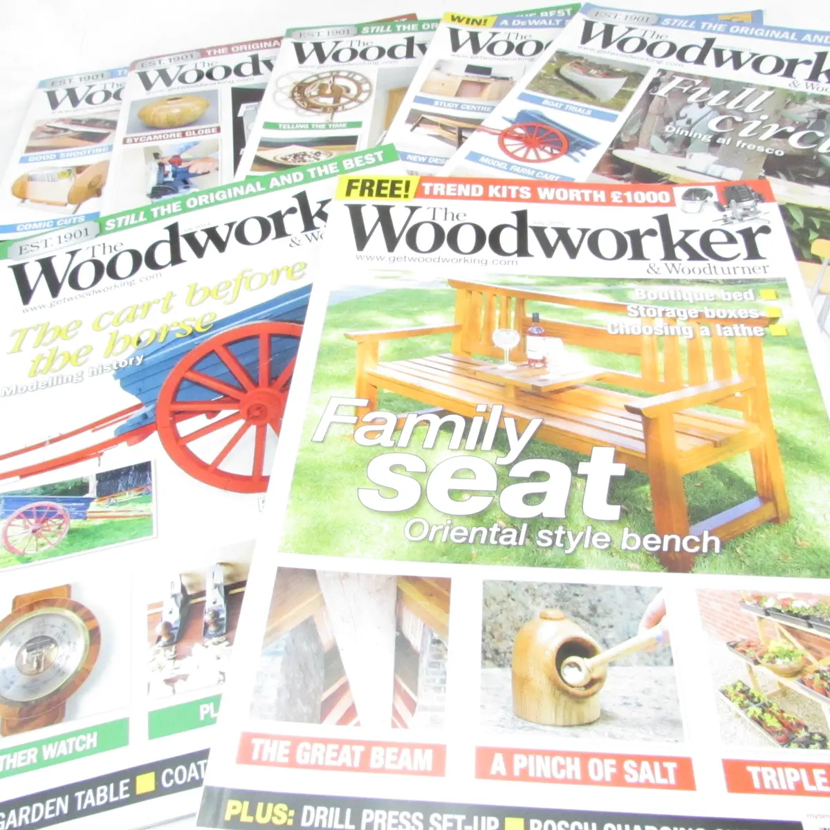 7X 'The Woodworker & Woodturner' Magazines 1