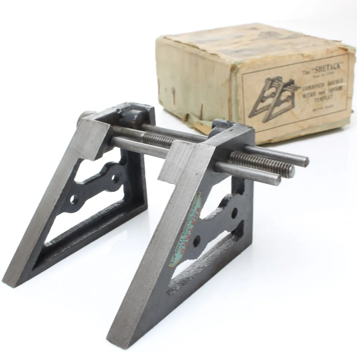 Sold - Shetack Double Mitre And Square Templet 1