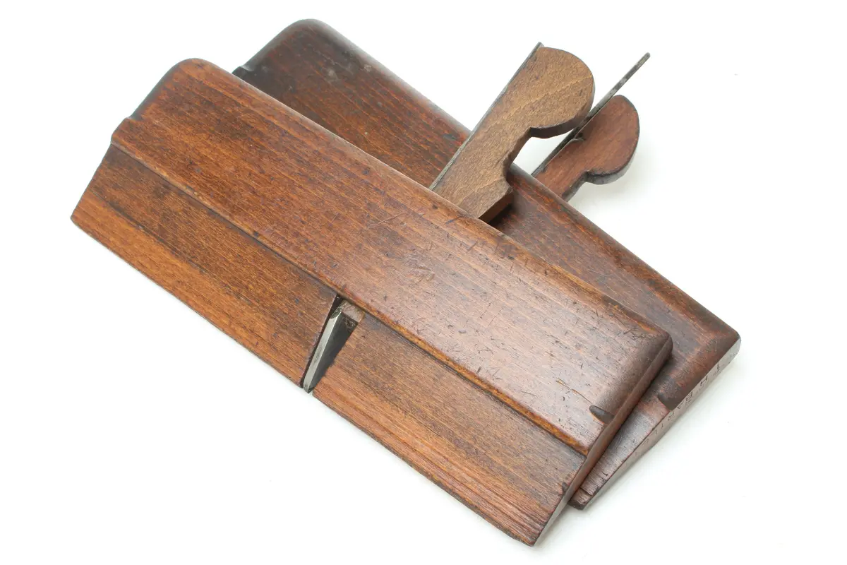 Old Nelson Wooden Side Rebate Planes Pair (Beech) 1