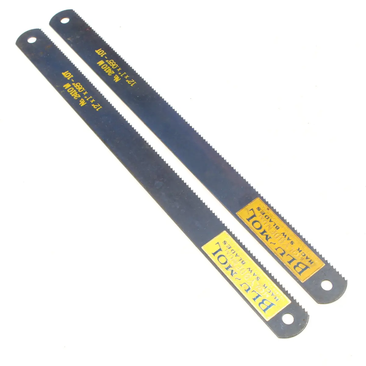2X Blu Mol Millers Falls Hack Saw Blades 12" No 2410 M (Usa) 1