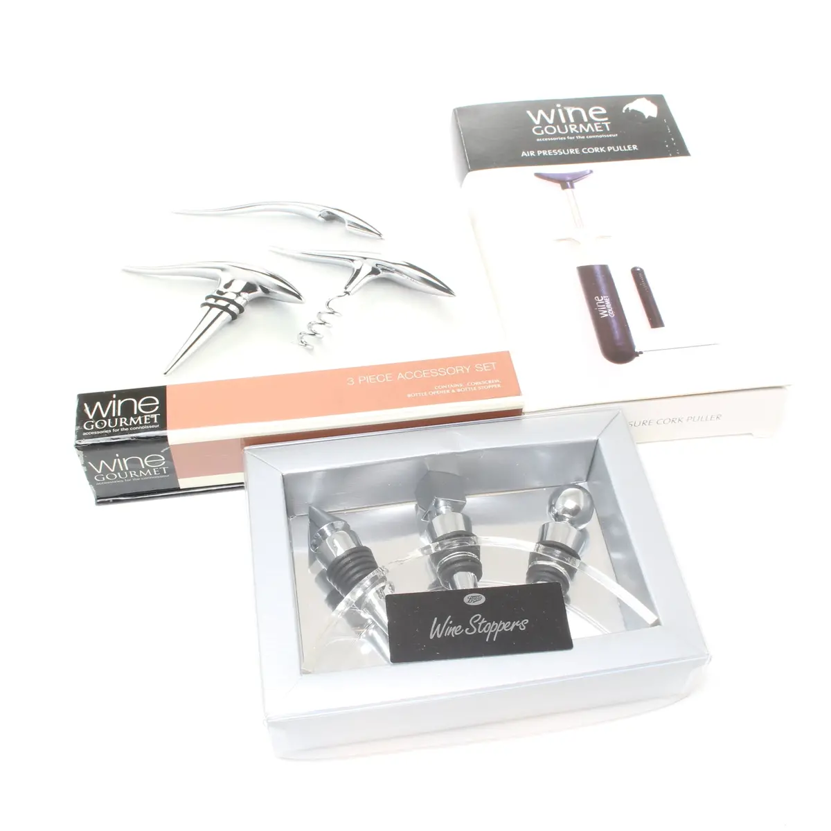 Bottle Opener, Corkscrew, Stopper Sets 1